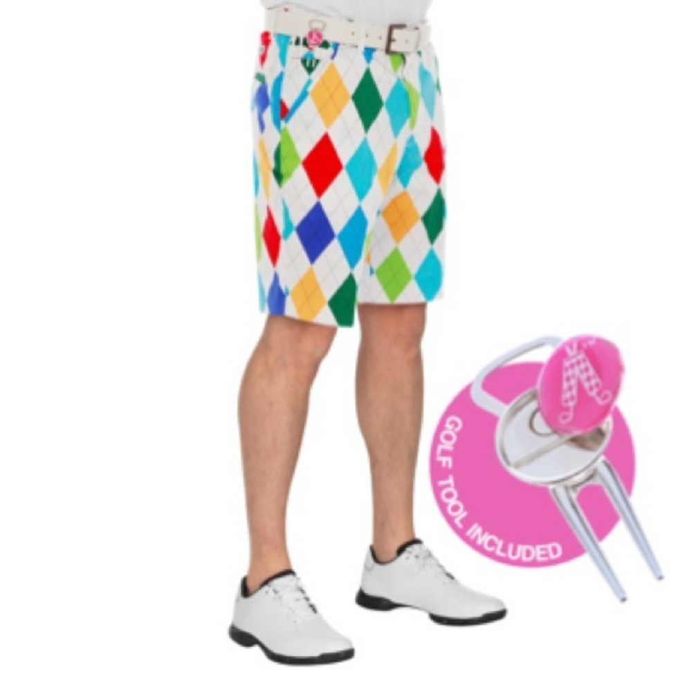 Paisley Golf Shorts Sz 40 Multicolor Men's Golf Shorts